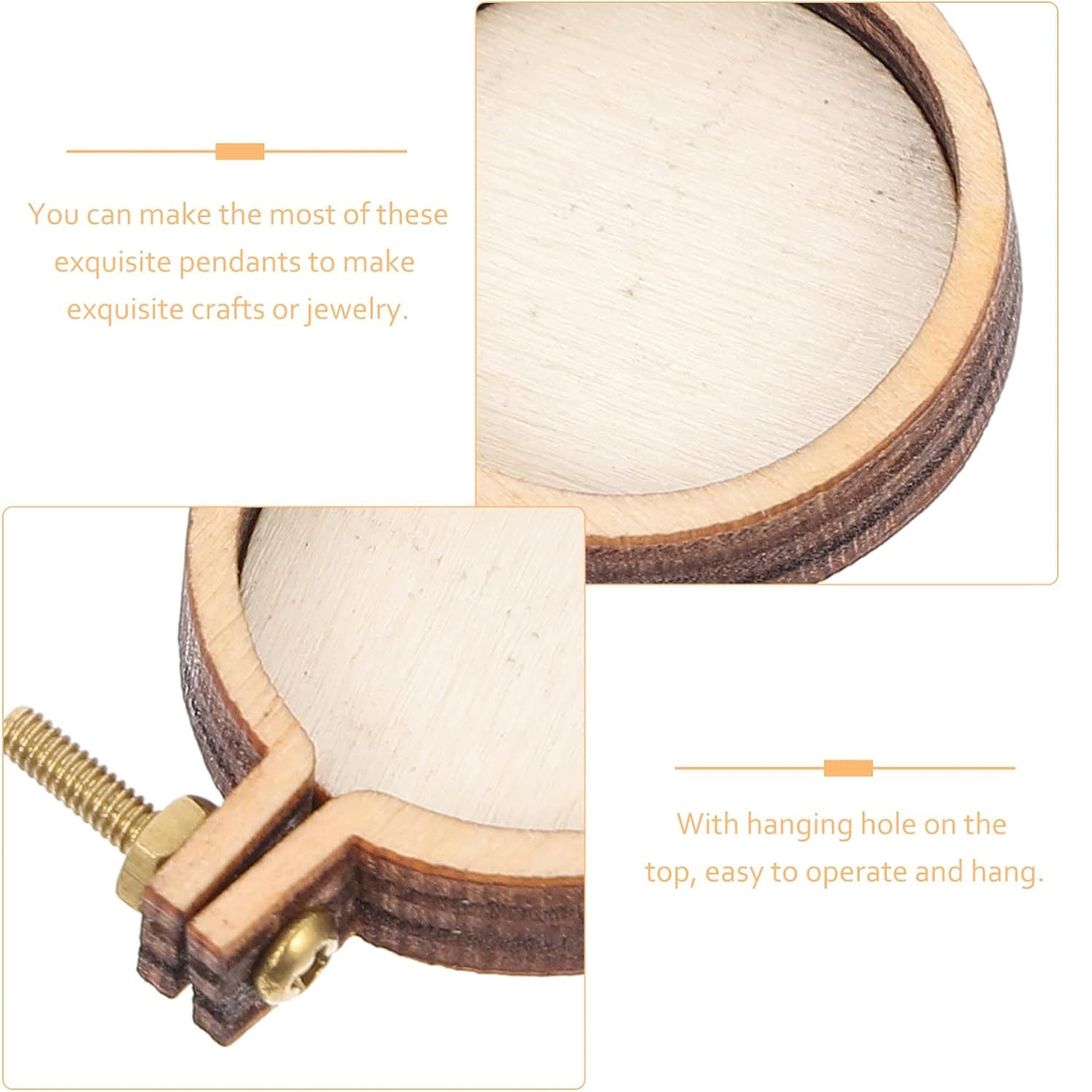 10 pçs mini aro de bordado ane - Wood Ring Blank avaliação e preço