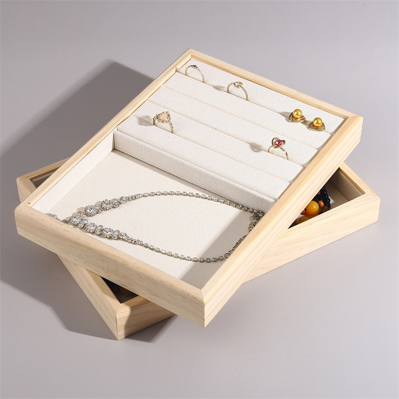 Bandeja de exibição de jóias v - Wood Ring Blank avaliação e preço