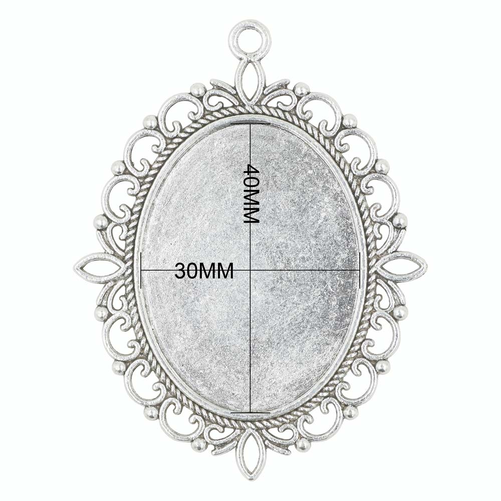 Xibi 2 peças moldura oval dupl - Bezels Set Pendant avaliação e preço
