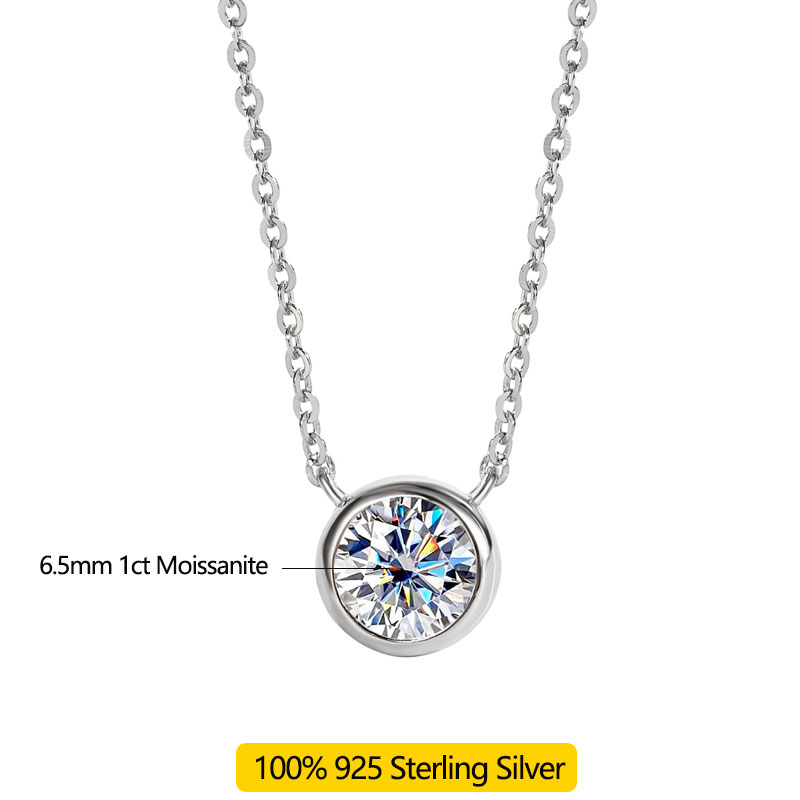 Colar LinkerLove com Moissanit - Bezels Set Pendant avaliação e preço
